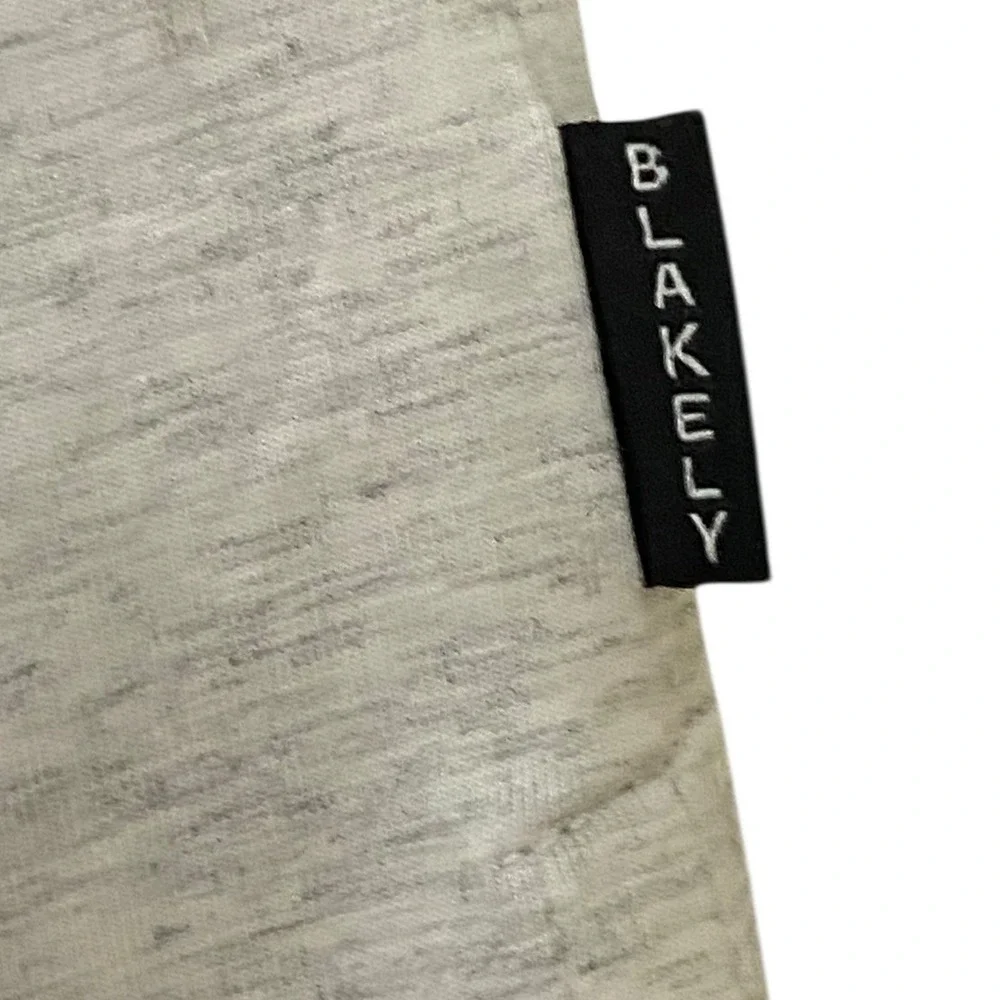 Blakely Men's Performance Light Grey Heather Logo Golf Polo Preppy‎ Shirt Large